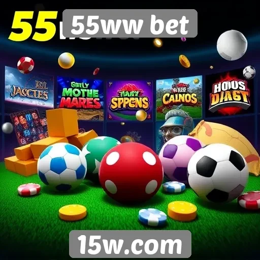 A variedade de jogos disponíveis na 55ww bet